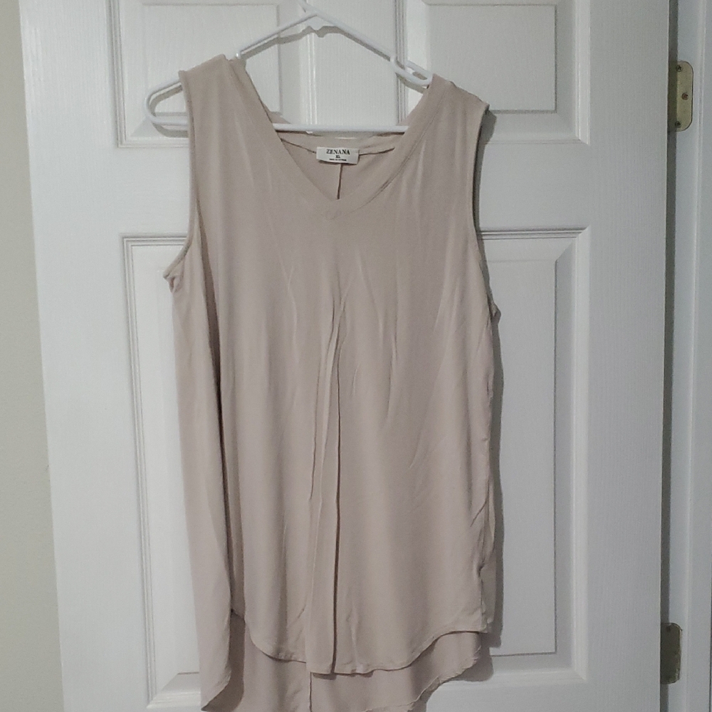 Zenana Outfitters Light Beige Tank Top